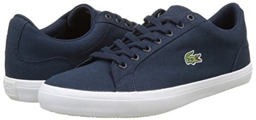 Baskets en toile bleu marine Lacoste pour homme