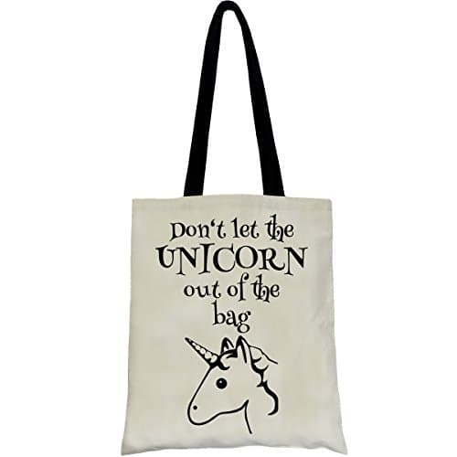 sac Tote toile unicorne licorne casual pour le quotidien