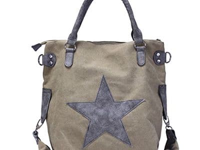 Sac tote toile shopping avec étoile