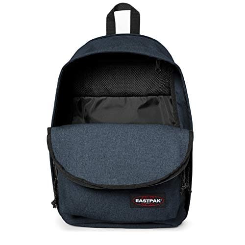 Sac à dos Eastpak gris ouvert 27L compartiments intérieurs