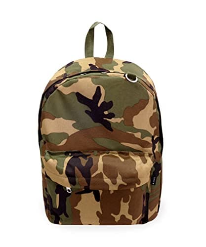 Sac à dos camouflage militaire woodland avec fermeture éclair