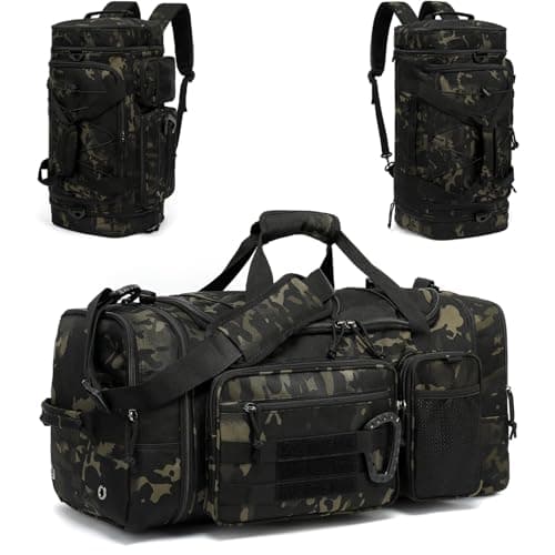 Sac militaire tactique camouflage 3-en-1 avec bretelles amovibles