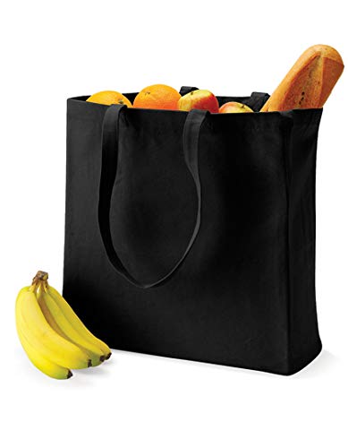 Sac shopping homme Tote toile noire