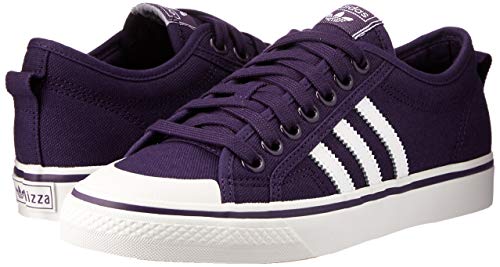 Baskets iconiques en toile violette Adidas Nizza basses