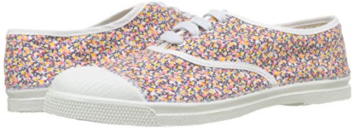 Baskets Bensimon en toile liberty fleurie avec lacets