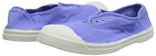 Baskets Bensimon en toile bleue sans lacet