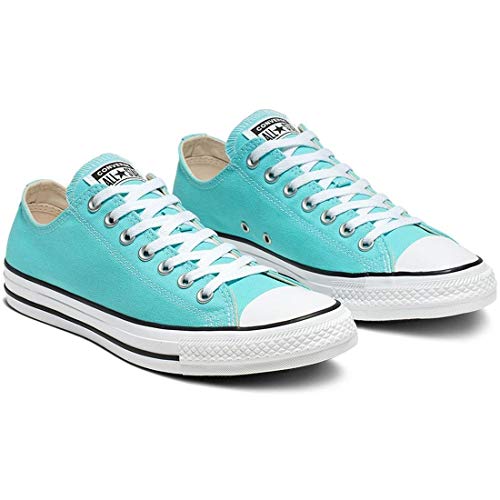 Baskets iconiques en toile Converses Chuck Taylor bleu turquoise et basses