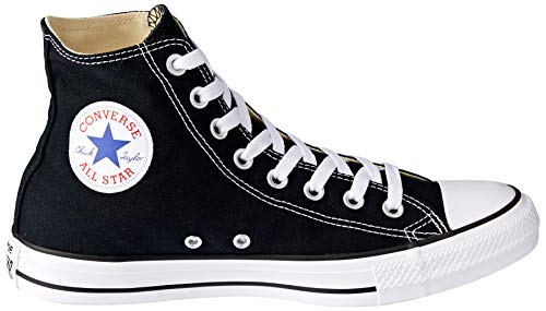 Baskets iconiques en toile Converses Chuck Taylor noires et hautes