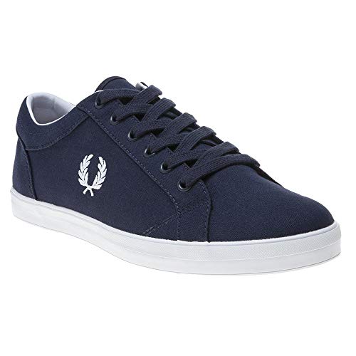 Baskets en toile marine Fred Perry