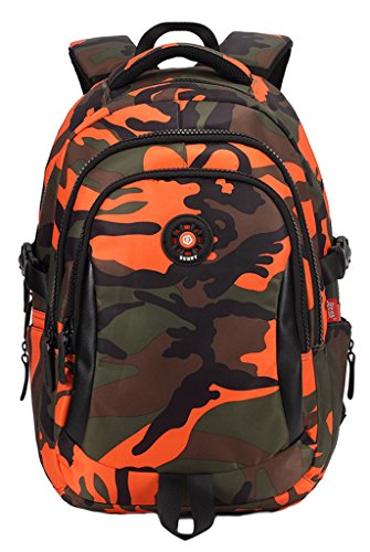 Sac à dos camouflage orange