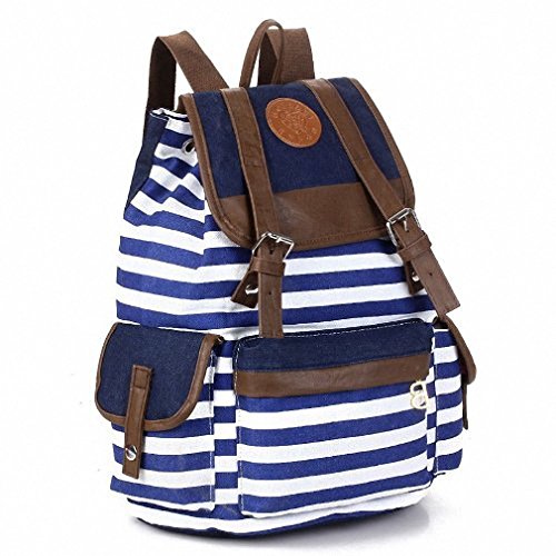 Adorable aussi, ce petit sac à dos en toile rayé marinière