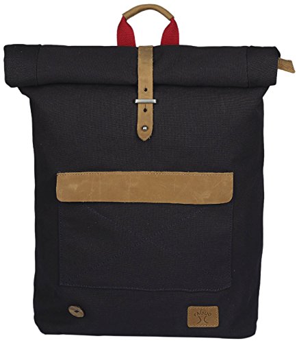 Sac à dos vélo en toile canvas noir Faguo