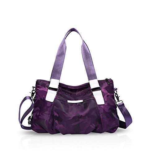 Sac à main femme camouflage violet