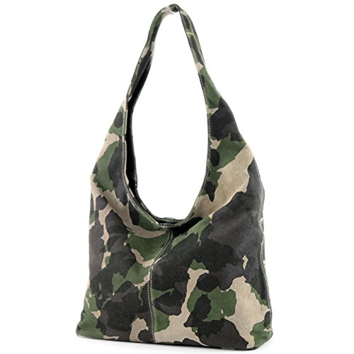 Sac bandoulière femme Camo en suède