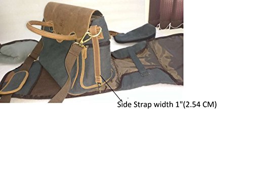 Sac bandoulière messenger sac à langer cuir et canvas Gusti cuir