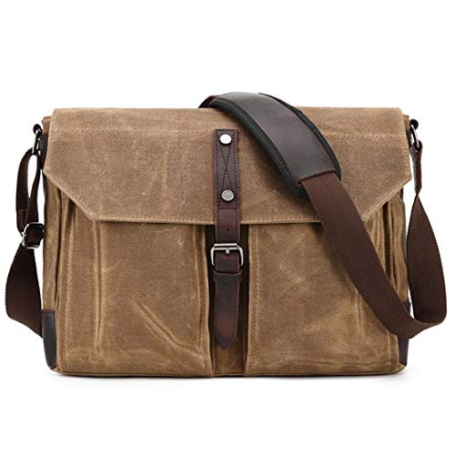 Sac bandoulière messenger toile cirée