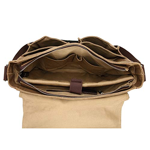 Sac bandoulière messenger toile cirée