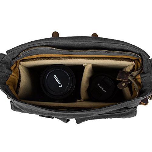 Sac bandoulière sac messenger camera bag s-Zone en toile canvas