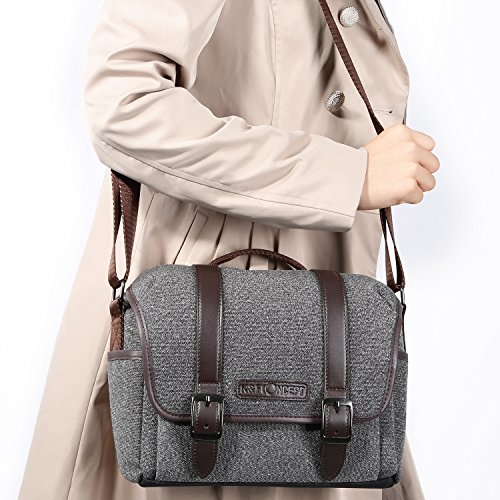 Sac messenger camera bag toile imperméable K&F Concept
