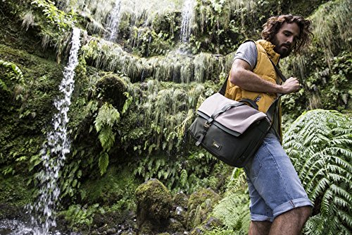 Sac messenger national geographic pour les Globetotters en toile verte Kaki