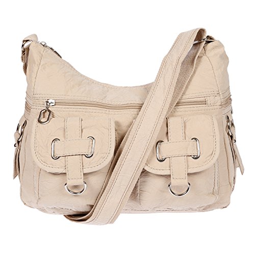 Sac messenger Toile Canvas beige roi taille S, Format sac à main,Christian Wippermann