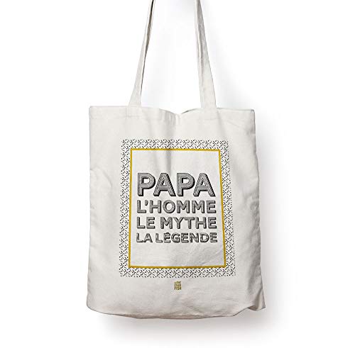 Sac Tote toile canvas pour papa