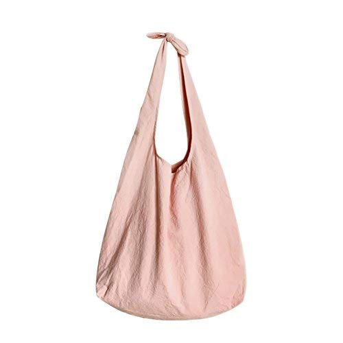 Sac tote toile rose pale Waroomss Nordic