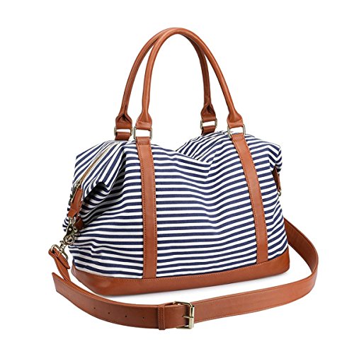 Sac weekender rayé Losmile en toile