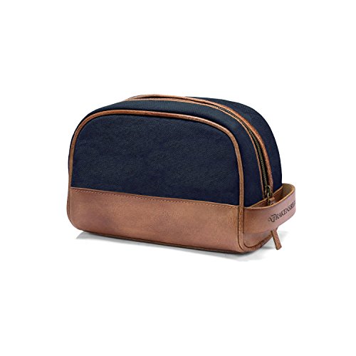 La trousse de toilette homme Drakensberg en toile canvas et cuir