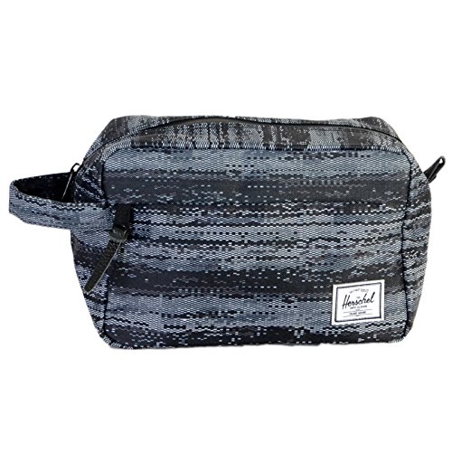 La trousse de toilette homme en toile colorée et à imprimés bleu Herschel